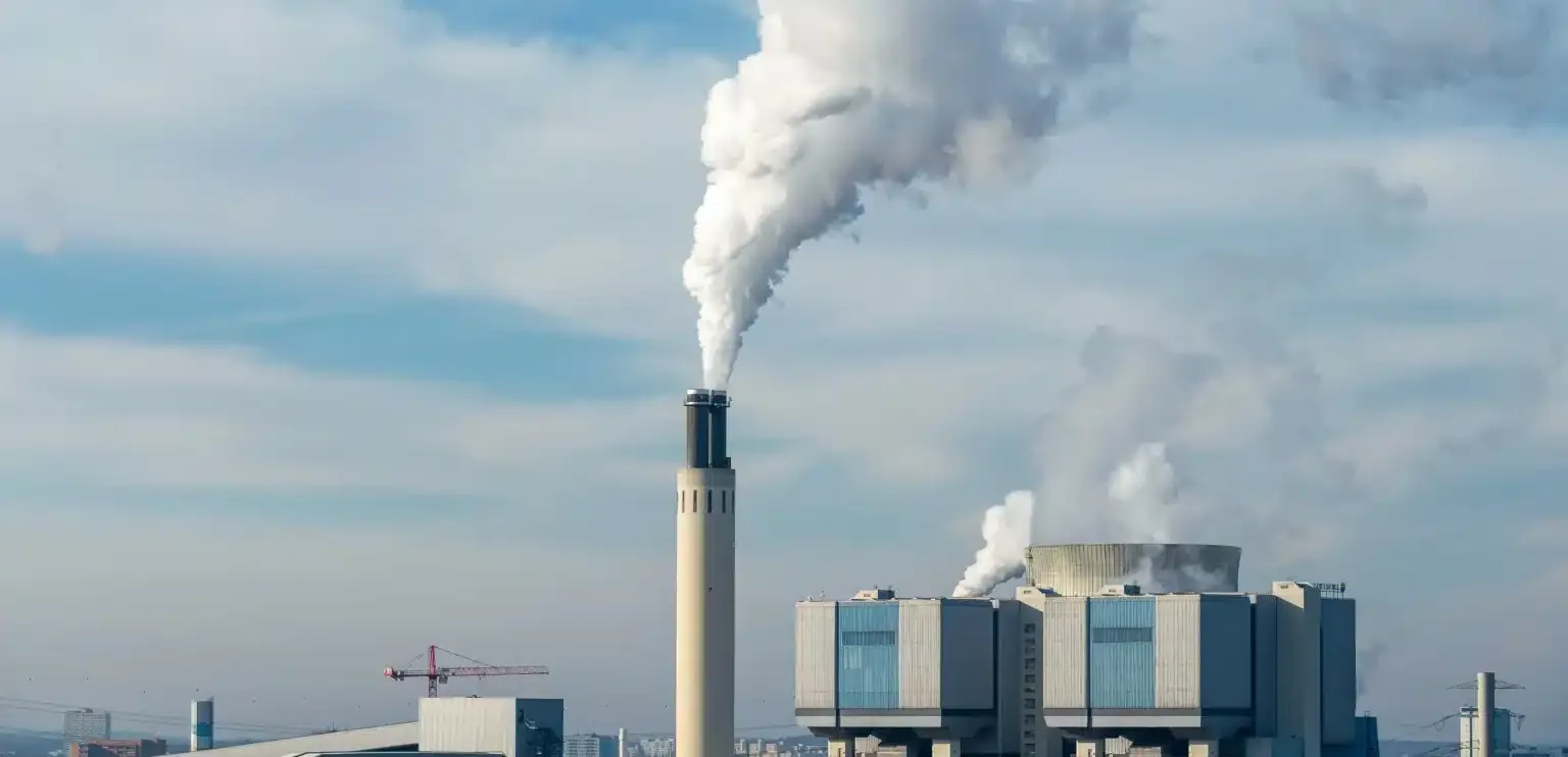 a plant that produces upstream and downstream emissions