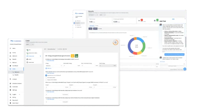 Le Carbon Cockpit, logiciel de comptabilité carbone de D-Carbonize